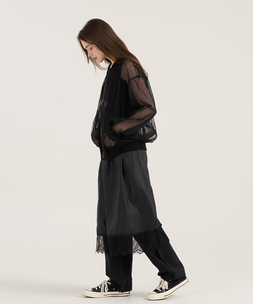 Reve Hearted Ballato Lace Slip - Black