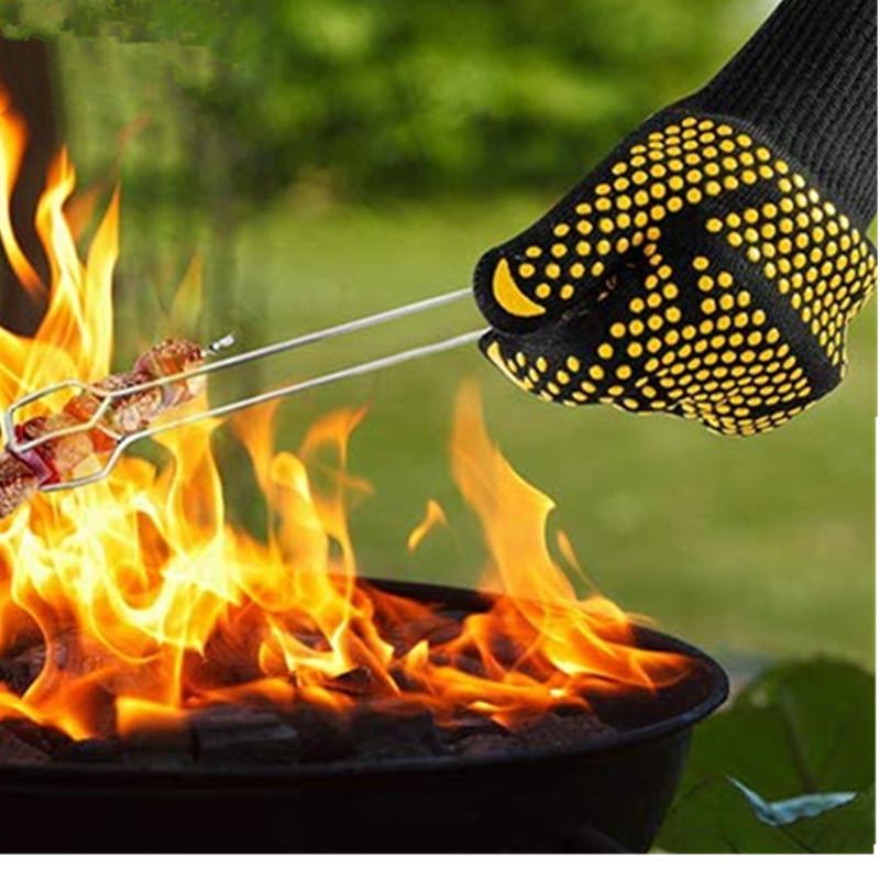 Hitzebeständige Silikon-Ofenhandschuhe, Lebensmittelqualität, 800°F (ca. 425°C) Isolierung, Verbrühschutz-Backhandschuhe