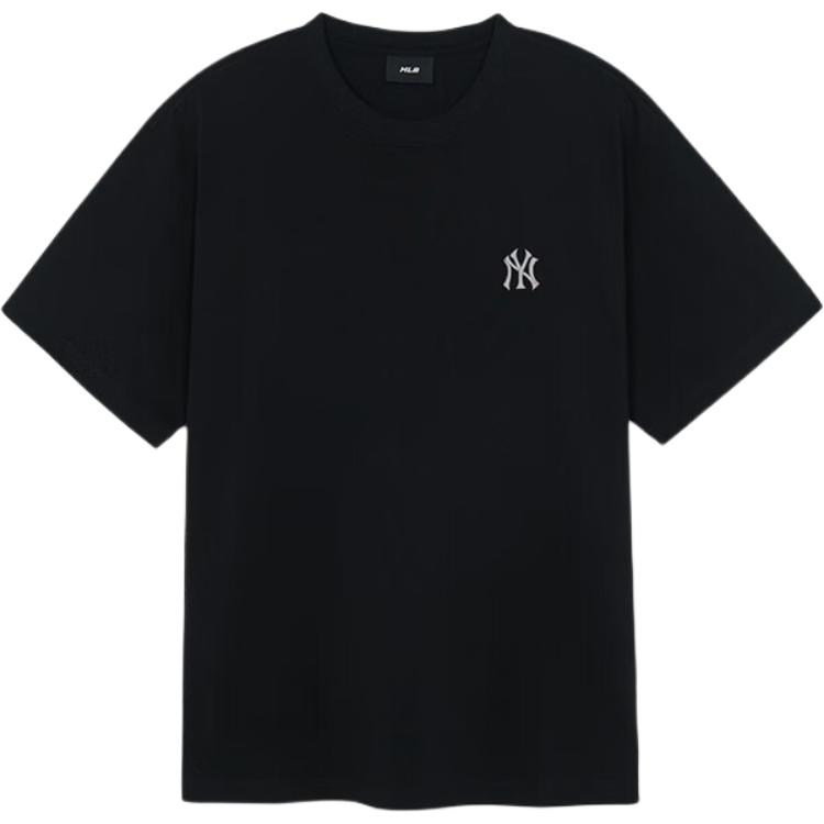 New MLB New York Yankees Basic Collection 25SS T Shirt Unisex Black 3ATSB6453-50BKS