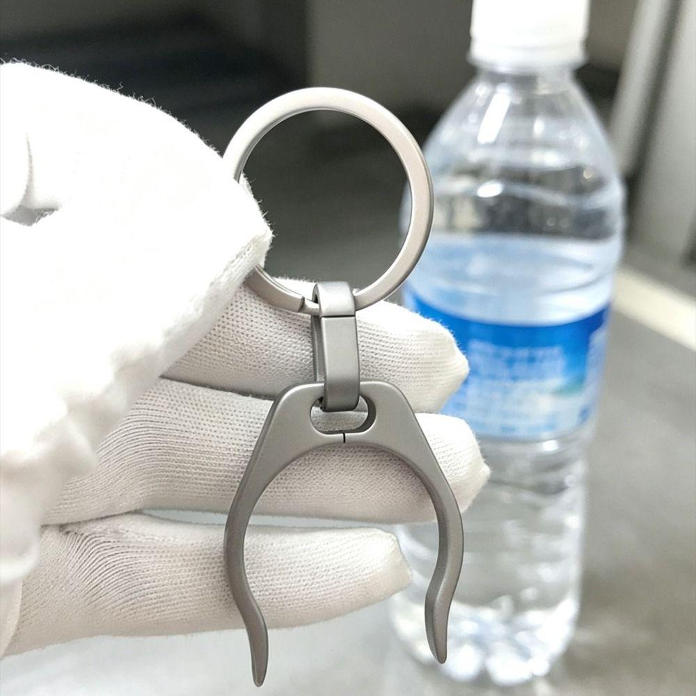 Durable Sports Bottle Hook Grey Camping Hiking Buckle New Titanium Alloy Buckle  Home Decorative