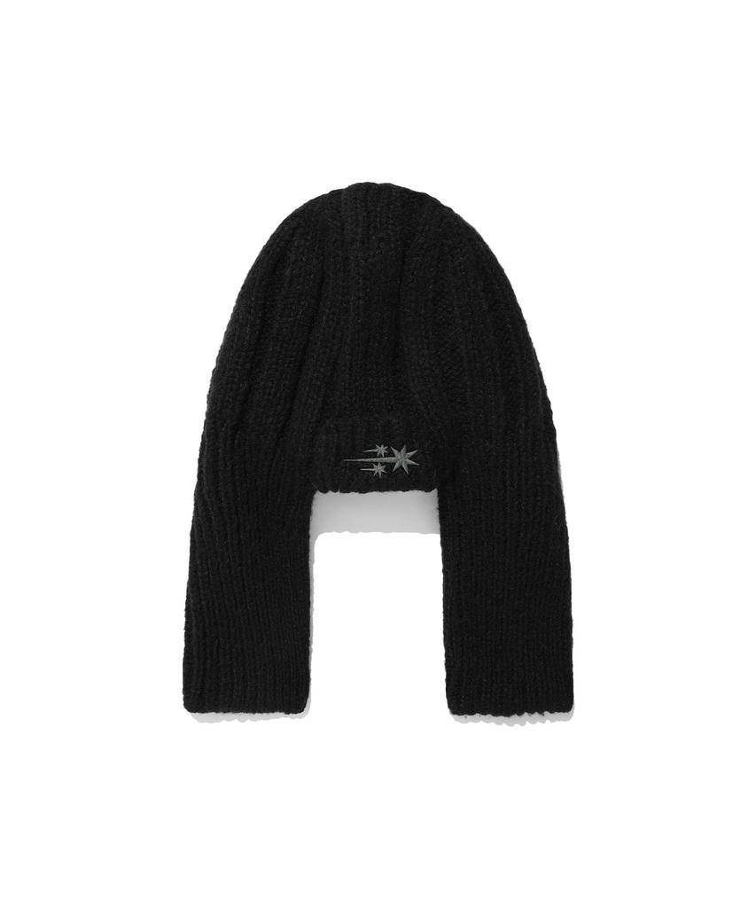 NICEGHOSTCLUB Big Earcap Beanie_Black(Ng2Efuab24A)