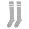 Women Striped Cotton Long Socks Japanese Jk Black White Knee High Stockings Long Tube Leg Solid Color Girls Students Warm Socks