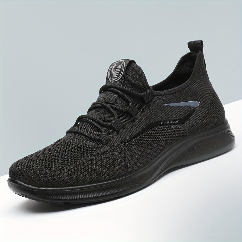 Lätta Casual Sneakers för Herrar med Halkfri Sula - Andningsbart Nät- och Tygtillverkat Ovandel, Slitstark PU-Sula, Rund Tå Låg Topp Design för Vandring, Utomhusbruk, Resor