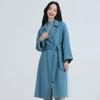 Fengxun Women's 100% Wool Double-Faced Long Coat