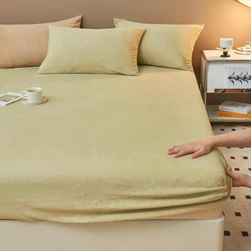 

Однотонная простыня из молочного бархата, одинарная простыня из матовой фланели, защитная накидка Simmons. 180*200