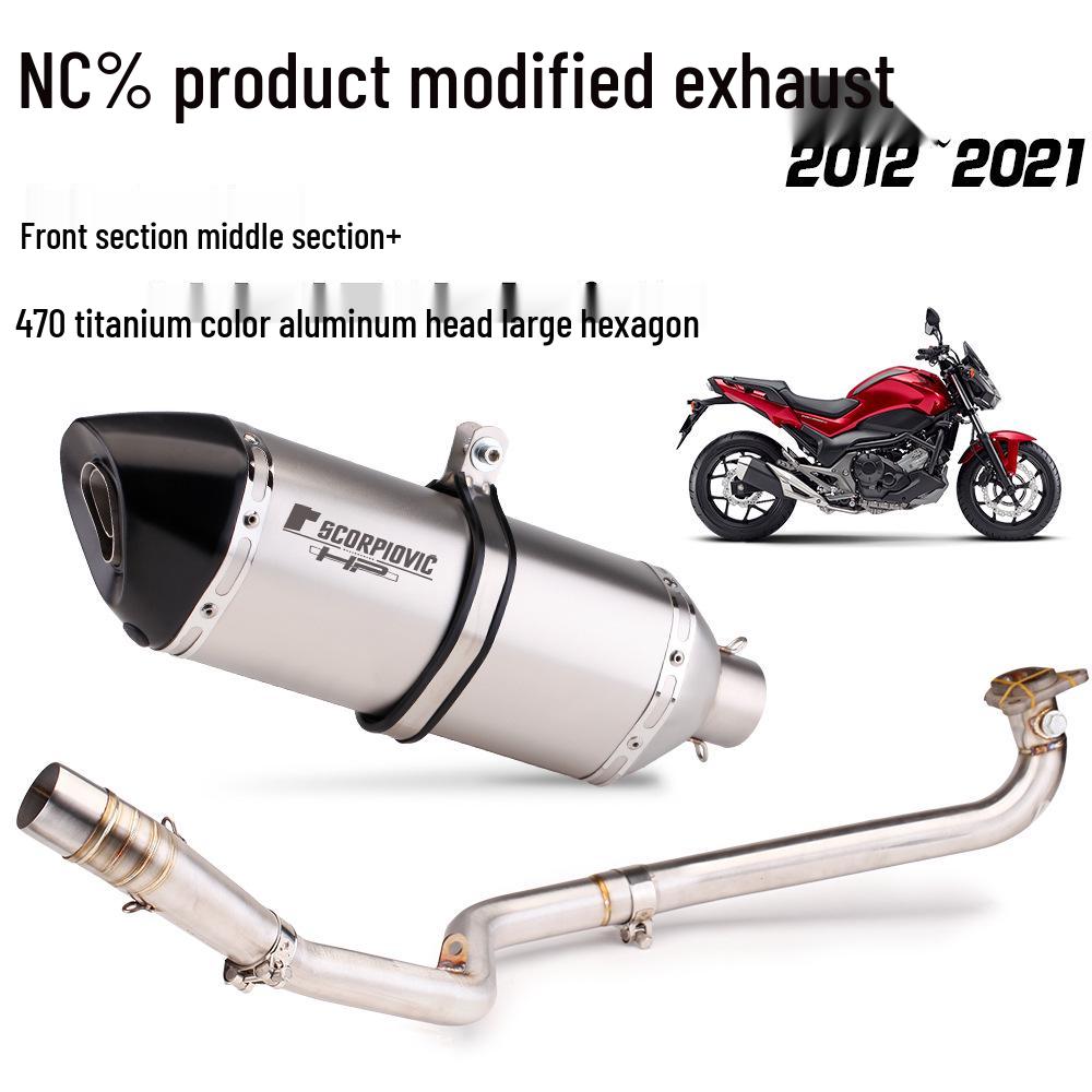 Motorcycle NC700S/NC750S/750X Stainless Steel Front & Rear Sections (2012-2020)