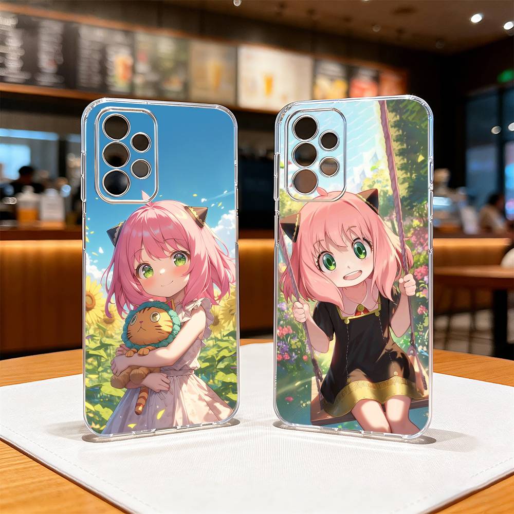 S-Spy Family-y Anya Forger-R Phone Case For Samsung S25,S24,S21,S22,S23,S30,Ultra,S20,Plus,Fe Transparent Cover