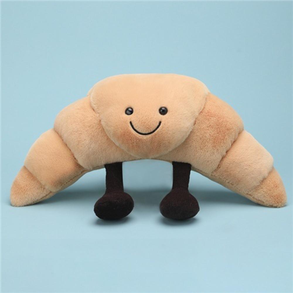 Fun Fruit Doll Series Cute Apple Pear Croissant Sun Soft Plush Toy Soothing Ragdoll