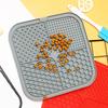 Silicone Pet Licking Pad With Suction Square Round Lick Mat Cat Dog Slow Food Bowl Dogs Slow Feeder Pet Supplies