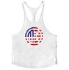 Beach and Surfing Vest Round Neck Sports Training Fitness Tank Top Men's Cotton Muscle Bodybuilding Stringer Singlet Comfortable