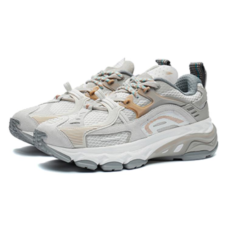 New LiNing Ling Yue Slip Resistant, Abrasion Resistant, Lightweight Low Top Running Shoes Men's Pearl White ARLR021-5