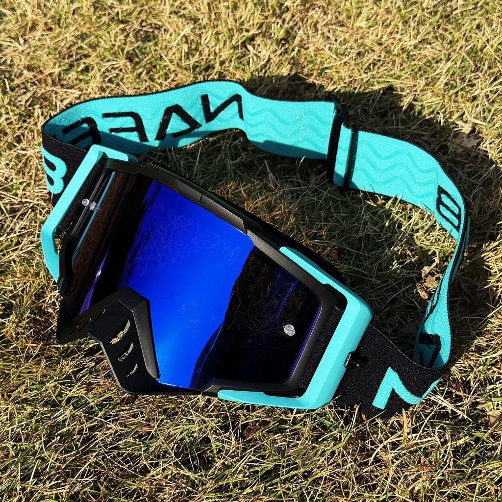 High-quality motorcycle riding goggles, UV protection, dustproof, off-road helmet goggles, downhill windproof glasses