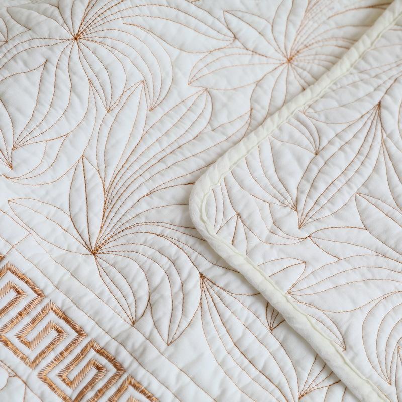 Bawełniana narożna narzuta na sofę biały kwiatowy wzór cztery pory roku uniwersalna nowoczesna prostota poduszka na sofę ręcznik w kształcie litery L narzuta na sofę