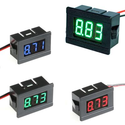 0,36 Zoll DC4,5V-30V Auto Boot Motorrad Digitales Voltmeter LED-Anzeige Spannungsmesser Mini-Tester Panel Amperemeter