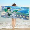Genshin Impact Game Microfiber Printed Beach Towel Mountain Climbing Yoga Beach Swimming Running Absorbent Soft Towel