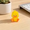 3D-gedruckte kleine gelbe Enten, niedliche gelbe Entenfigur für Schreibtischdekoration, Enten-Miniaturfiguren für Mikrolandschaften, lustige Geschenkideen