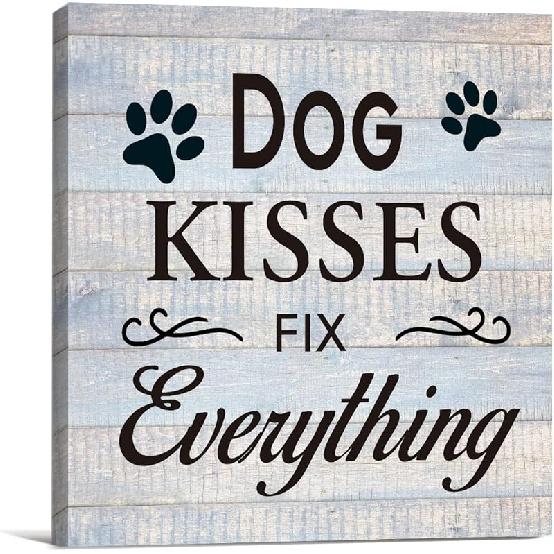 pirational Farmhouse Canvas Print Wall Art Decor One Small Positive Thought in the Morning Can Change Your Whole Day Sign Painting Plaque Rustic Home