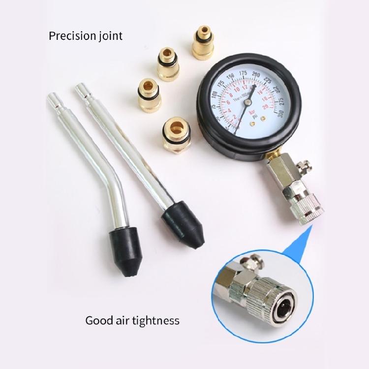 8Pcs Auto Tool Gauges Compression Tester Petrol Engine Pressure Gauges