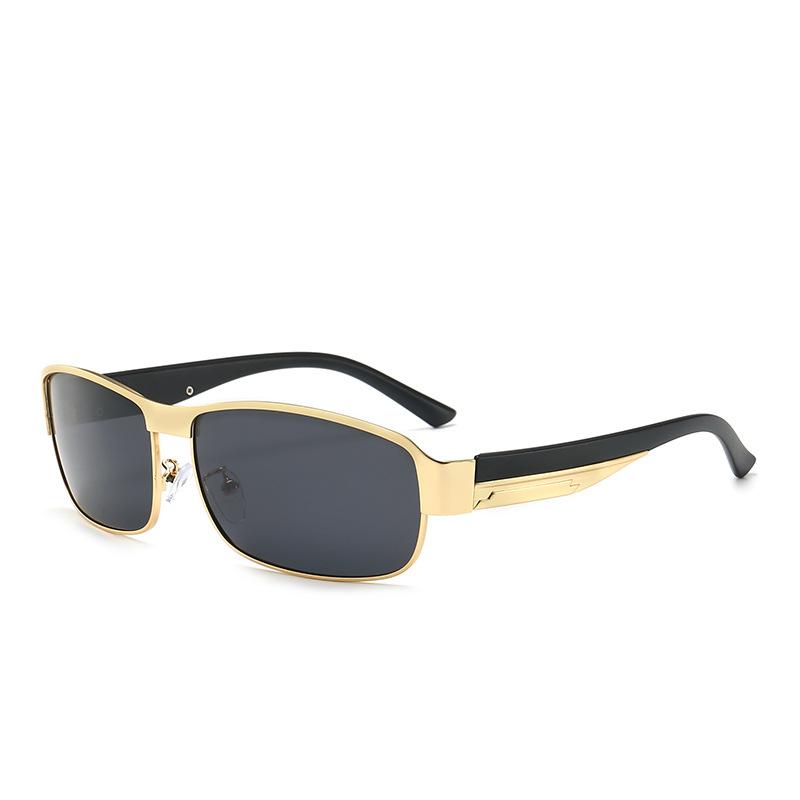 Polarisierte Sonnenbrille Männer Aluminium Magnesium Fahren Sonnenbrille Rechteck Shades Für Männer Oculos masculino Männlich