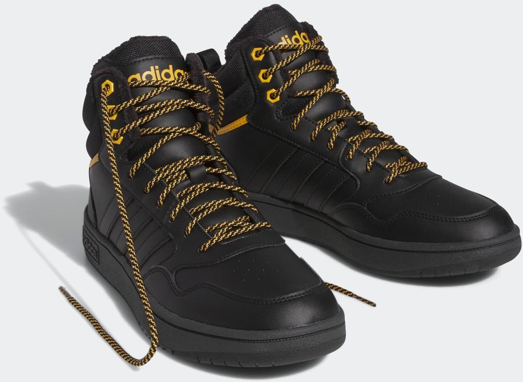 Кроссовки Adidas Hoops 3.0 Mid Winterized core black/core black/preyel