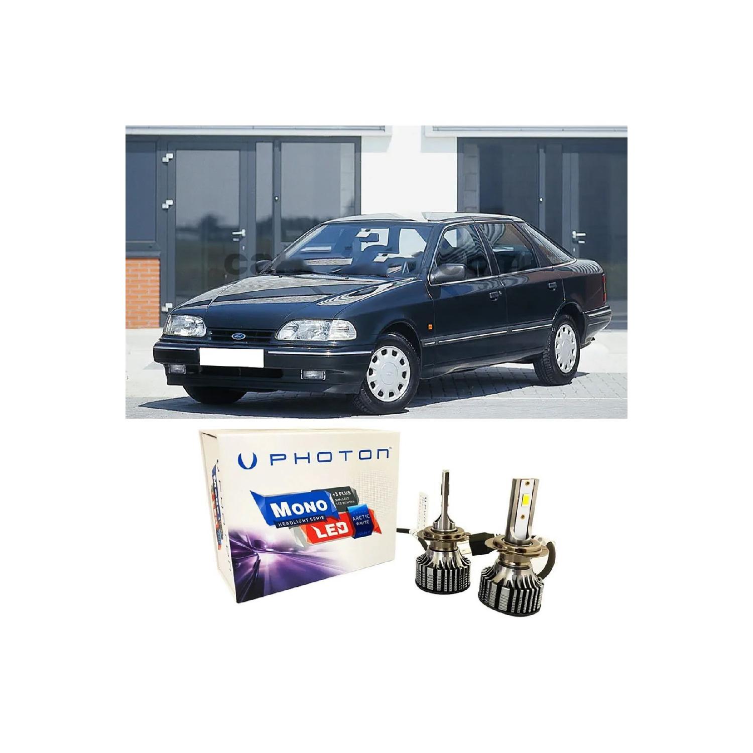 

Ford Scorpio Led Ксеноновые лампы дальнего и ближнего света H4 Mono New Series, белые 1985-1995 гг.