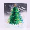 1/2/3Pcs 3D Christmas Greeting Card with Paper Envelope Foldable Pop-up 3D Tree Merry Xmas Wishes Message Card Festive Decoration Holiday Party Gift