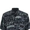 Balenciaga 'Mixed Typo' Logo Print Short Sleeve Shirt 'Black Grey' Men's 556854TELF21269