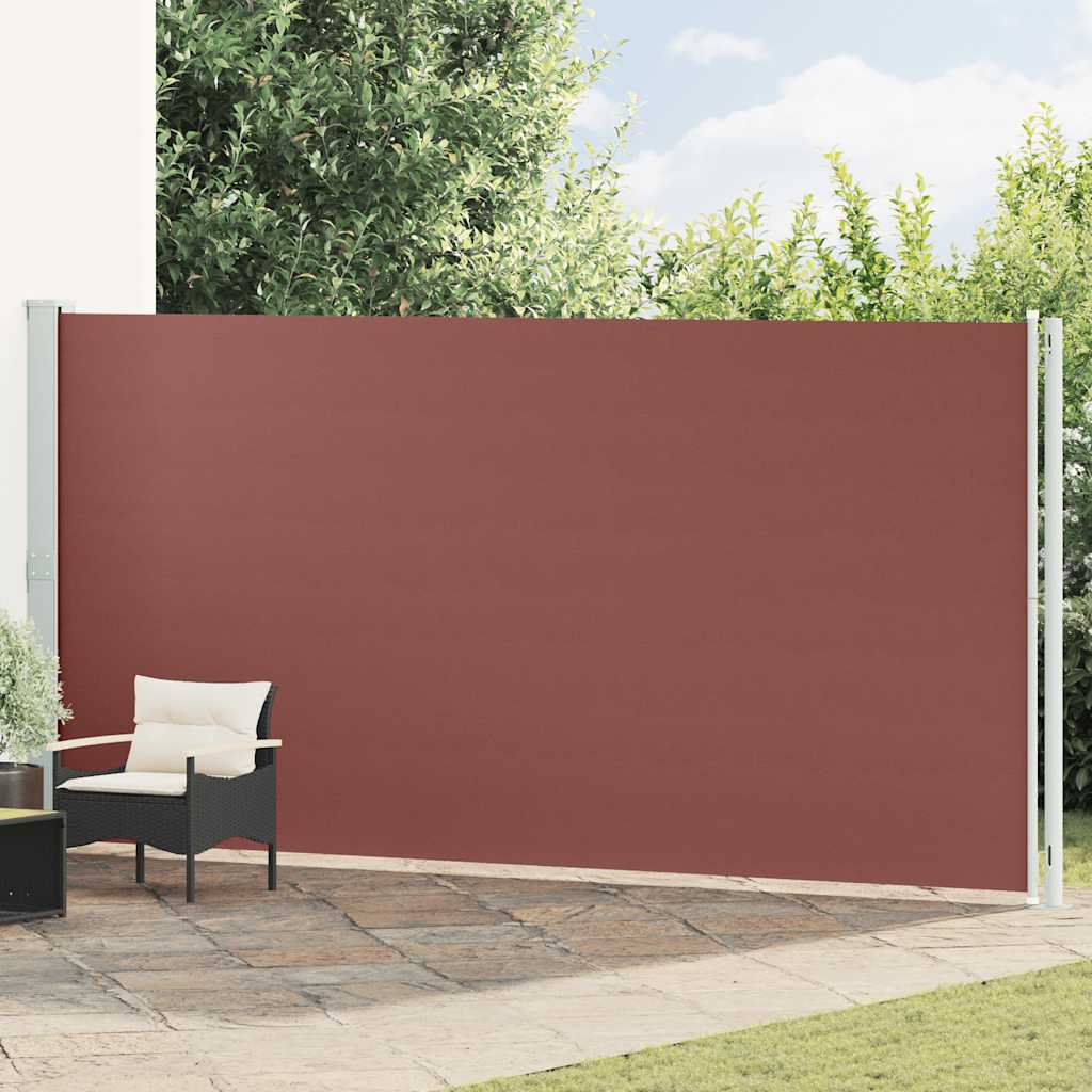 Vidaxl Zwijana Markiza Boczna Na Taras, 200X600 Cm, Brązowa