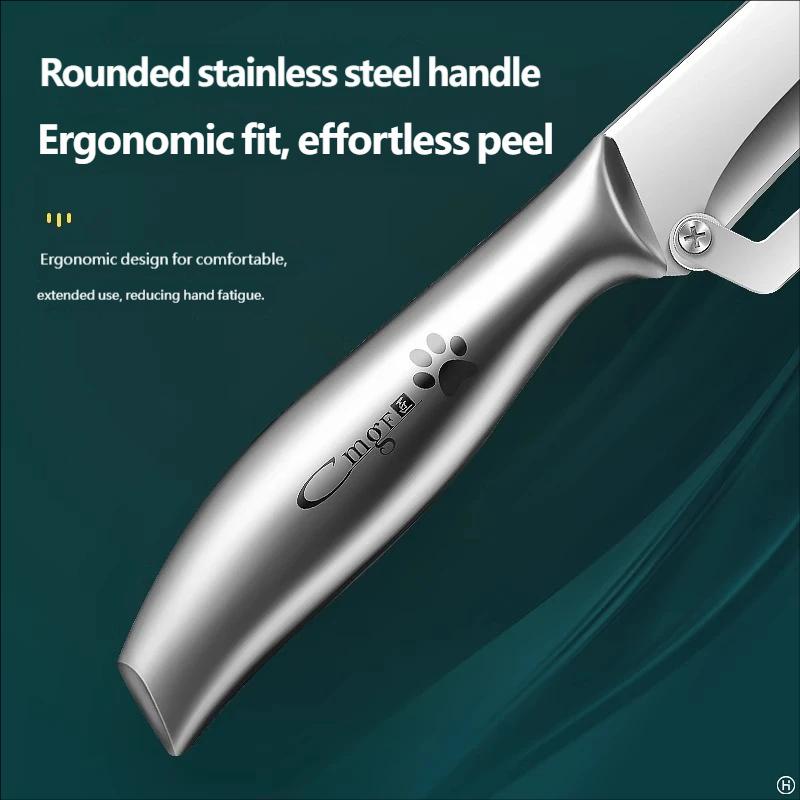 Stainless Steel Vegetable Peeler Multifunctional Kitchen Peeling Tool Fruit Sugarcane Melon Scraper Grater Cutter Slicer Blade Knife Gadget