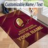 Custom Text Printed Rug Queensland Maroons Non Slip Floor Carpet For Home Room Decor