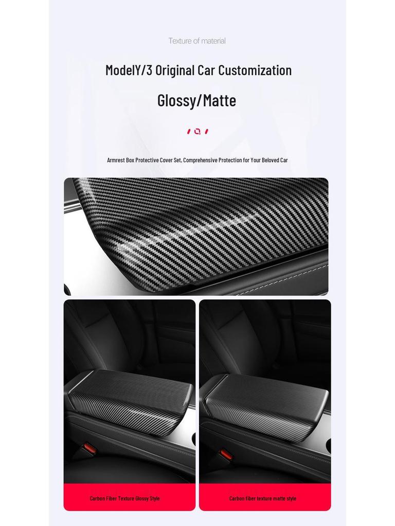 Tesla Model 3/Y Console Armrest & Rear Cover Mod Kit