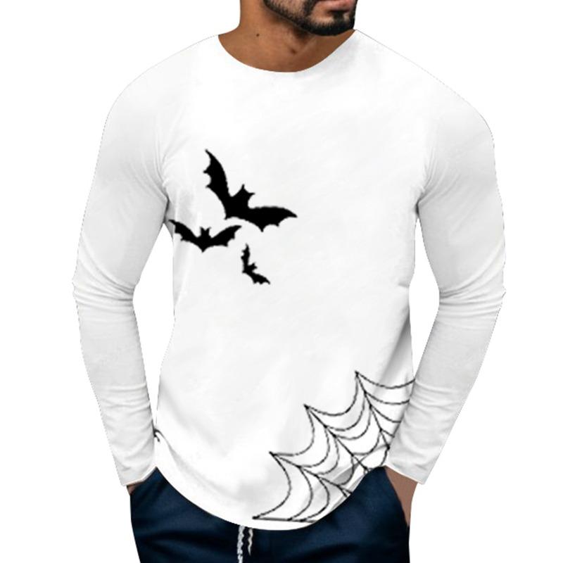 Halloween 3D Digital Printed Men's Casual Base Shirt PLUS SIZE T-Shirts (men’s)
