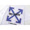 9062 Off-White 2025 Spring/Summer New Letter Printed Pattern Round Neck Hooded Short Sleeved T-shirt for Men and Women