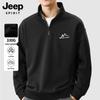 JEEP SPIRIT Men's 330G Loose Stand-Collar Sweatshirt