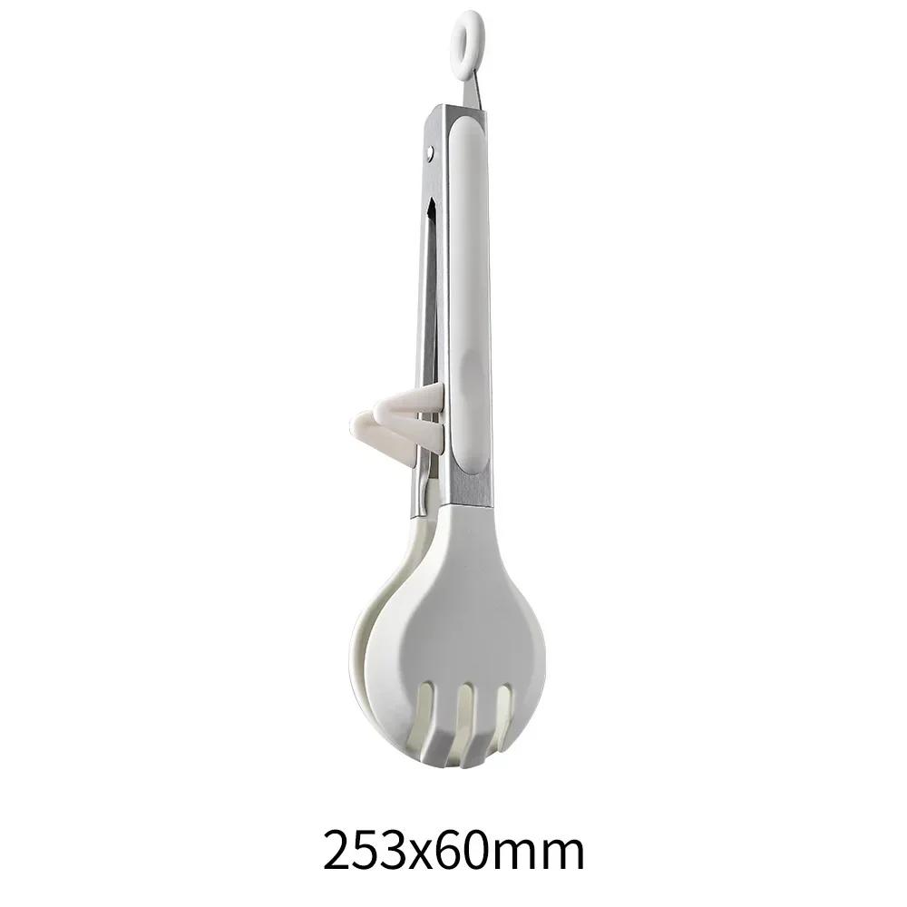 Silicone Food Tong Stainless Steel Kitchen Tongs Silicone Non-slip Cooking Clip Clamp BBQ Salad Tools Kitchen Accessories
