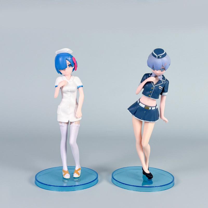 Zero Starting Re Life In Another World Pvc Figurine Rem Emilia Model Decor Toy