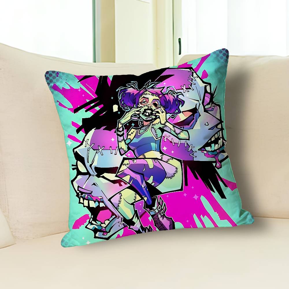 F-Frankenstein Girls A-Album Pillow Cases for Bedroom Living Room Sofa Home Decor Polyester Cushion Cover with Zipper