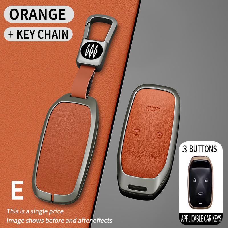 Changan Oshan Cos1° Car Key Case - Metal Shell Full Wrap with Buckle