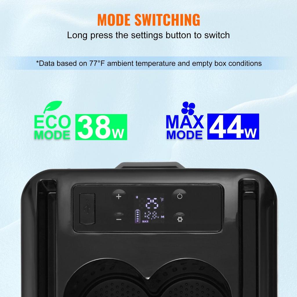 Portable Car Refrigerator Freezer Compressor 15 L Single Zone for Car Home