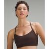 Lululemon Flow Y BrA Nulu  Light Support  A C Cups Espresso