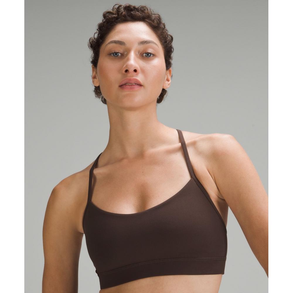 Lululemon Flow Y BrA Nulu  Light Support  A C Cups Espresso