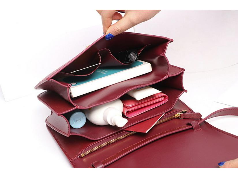 Retro Mała Kwadratowa Torba na Ramię z Ręcznie Wcieranej Skóry Tofu dla Kobiet - Kolekcja Jesień/Zima