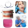 New Metal Wires Bracket Dental Fake Braces With/no Storage Box Colored Dental Decor Braces Dental Fashion Decoration Dental Tool