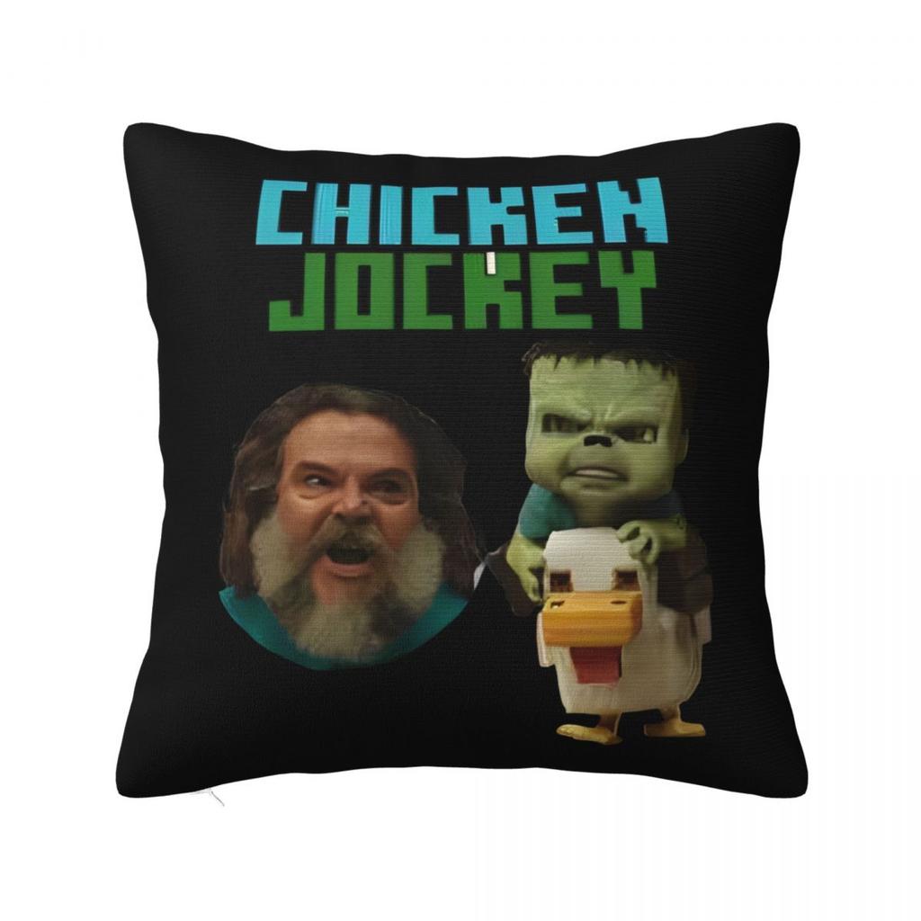 Chicken Jockey Pillow Cases Zombie Game Cushion Cover Novelty Zippered Decor Pillowcover for Home 18