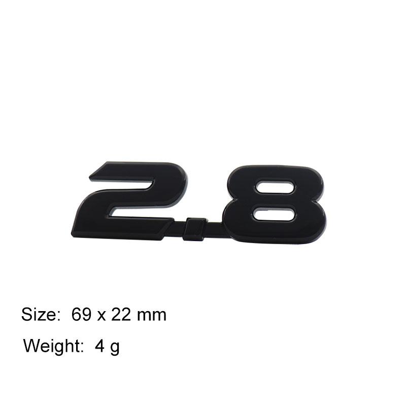 3D Premium 2.7 2.8 Letters for Japan Japanese SUV Off Road car Engine Hood Fender trunk Tail Rear Decal Emblem Badge Sticker