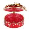 Butterfly Jewelry Box Metal Elegant Enameled Trinket Storage Box for Bathroom Bedroom Home Decor