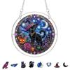 DYS Halloween Acrylic Puzzle Suncatcher, 7.87 Inch Sun Catcher Window Hanging Ornament, Ideal for Gifting and Home Decor