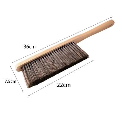 1/2PCS Multi-Purpose Soft Bristle Cleaning Brush Wooden Handle for Sofa Clothing Bed Linens Furniture Lint Dust Removal Gentle