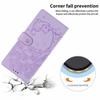 For Samsung Galaxy A37 5G Stand Case Tree-and-Cat Pattern PU Leather Wallet Protective Phone Cover with Wrist Strap
