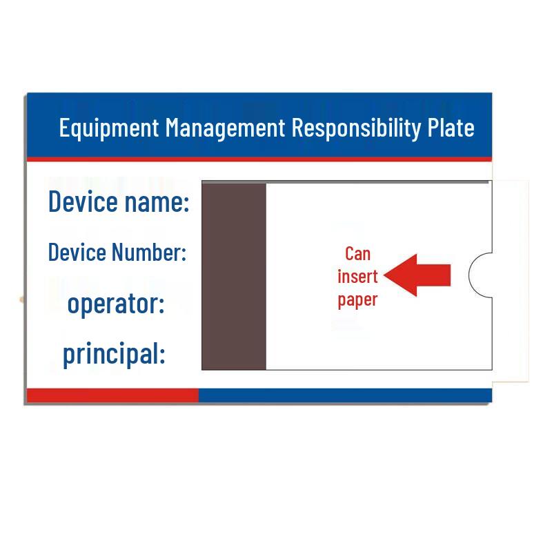 Abdo Acrylic Card Insert Responsibility Sign